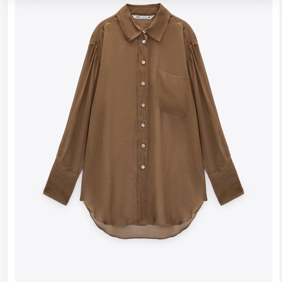 ZARA semi sheer shirt - Picture 11 of 14